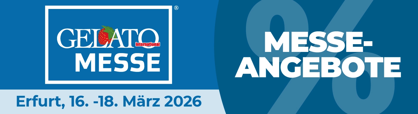 Messeangebote zur GELATISSIMO in Stuttgart, 7. bis 11. Februar 2026